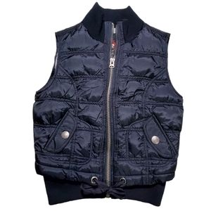 Sleeveless Black Puffer Vest BB Dakota Vintage Hot Topic Size L NWOT Nev…